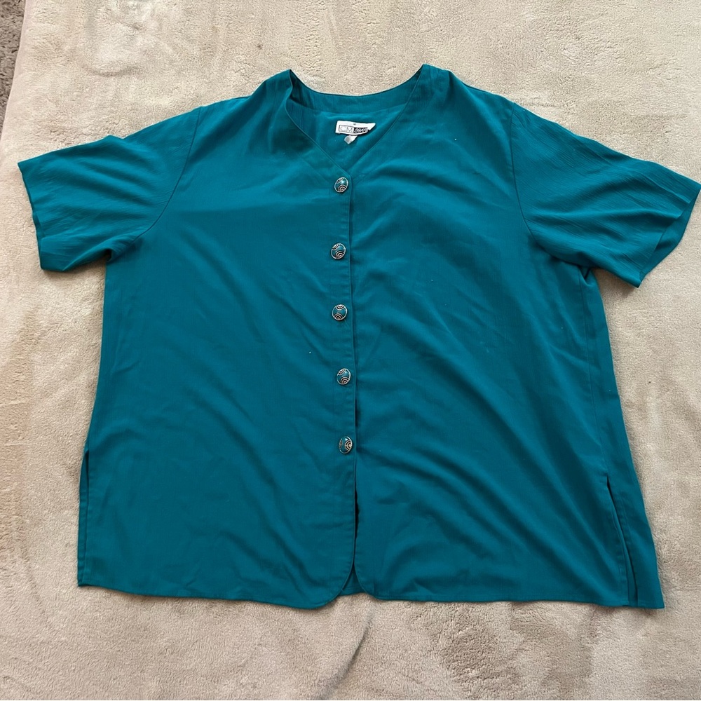 Vintage C.M. Shapes button down top